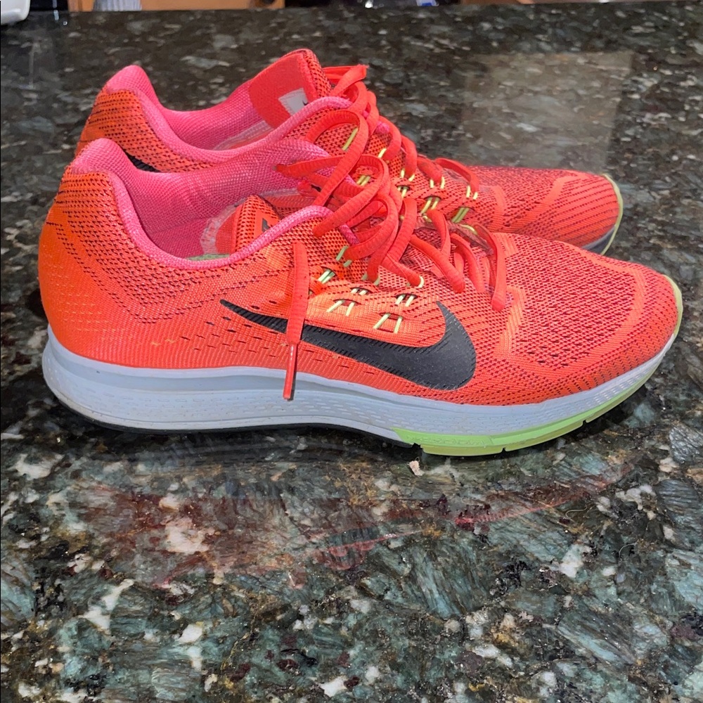 Nike Men’s Flyknit Running Shoes, Orange/ Red